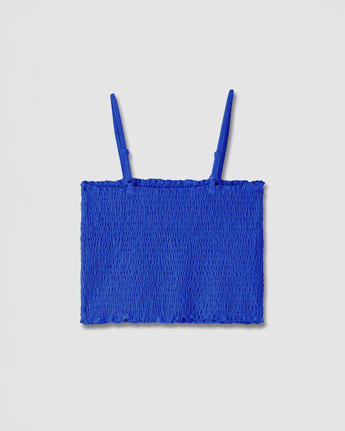 Crop Top Azul Rey Smock